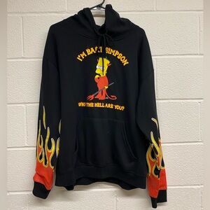 The Simpson’s Bart Simpson Men’s Hooded Sweatshirt - Size XL